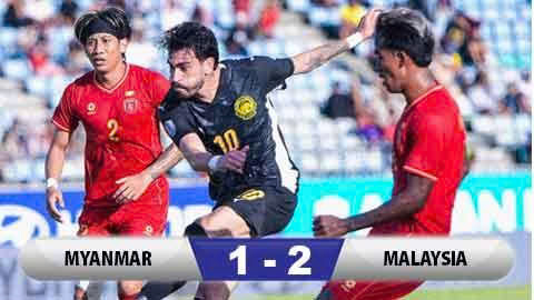 Kết quả Myanmar 1-2 Malaysia: Cầu thủ nhập tịch tỏa sáng 